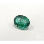 CERTIFIED LOOSE OVAL CUT NATURAL EMERALD