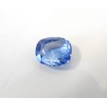 CERTIFIED LOOSE CUSHION CUT NATURAL BLUE