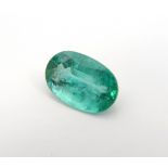 CERTIFIED LOOSE OVAL CUT NATURAL EMERALD