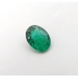 CERTIFIED LOOSE OVAL CUT NATURAL EMERALD