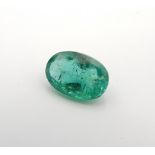 CERTIFIED LOOSE OVAL CUT NATURAL EMERALD