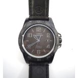 GENTLEMAN'S 'TIMEX EXPEDITION' WRISTWATCH the black stainless steel case with rotating bezel,