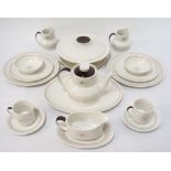 ROYAL DOULTON 'MORNING STAR' TEA AND DINNER SERVICE comprising eight cups, eight saucers,