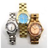 THREE MARC BY MARC JACOBS LADIES WRISTWATCHES comprising two 'Henry Skeleton' watches,