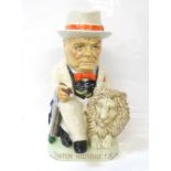 KEVIN FRANCIS CHARACTER JUG OF WINSTON CHURCHILL numbered 229/5000, 22.