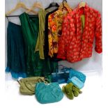 SELECTION OF LADIES CLOTHING AND ACCESSORIES including a pair of Jigsaw velvet trousers,