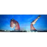 LARGE ILLUMINATED 'KELPIES' WALL PANEL 150cm high x 399cm wide Note: This sign was commissioned but