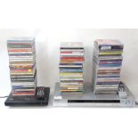 SONY CD/DVD PLAYER together with a collection of CDs (From Simon's Flat)