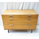 RETRO TEAK CHEST OF DRAWERS 102cm wide