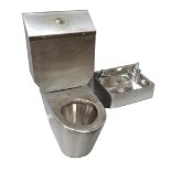 STAINLESS STEEL CELL TOILET with cistern 95.