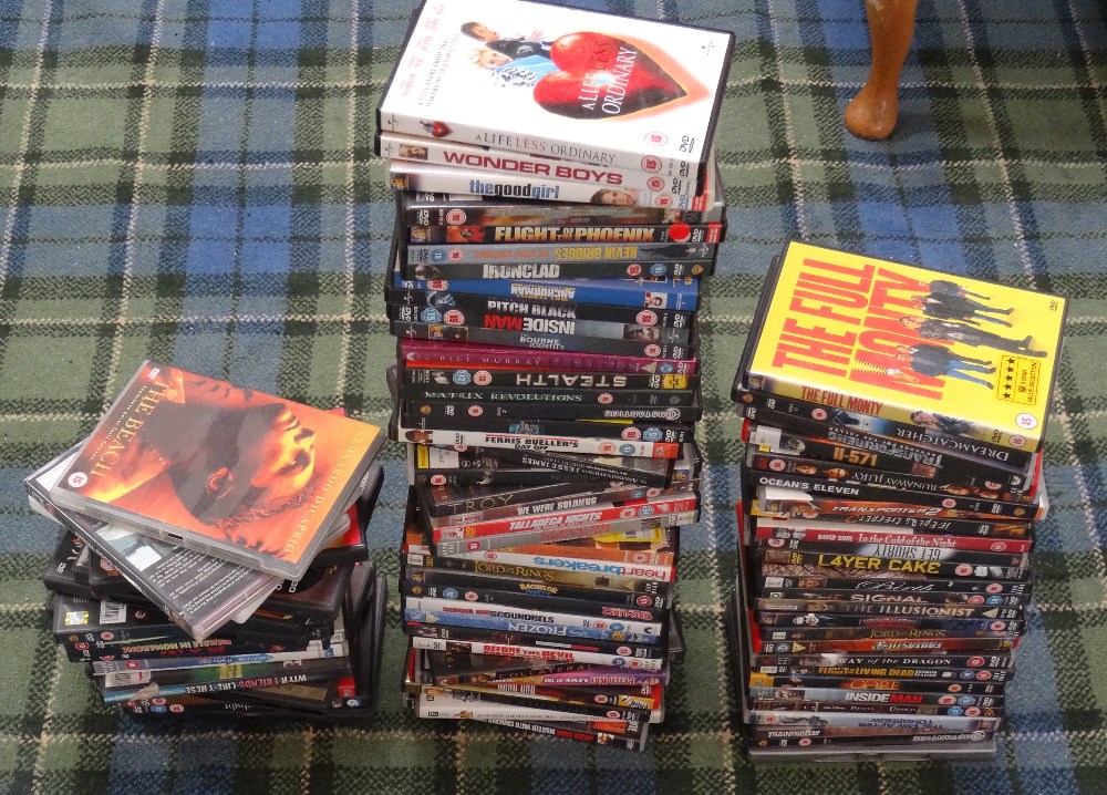 LARGE SELECTION OF EMPTY DVD CASES used as stacking props (From Simon's Flat)