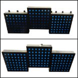 PAIR OF NIGHTCLUB LIGHTBOXES with 3 pin sockets,