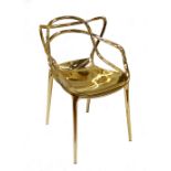 KARTELL MASTERS BY PHILIPPE STARK WITH EUGENI QUITLLET HALL CHAIR in gilt colour (From the burglary