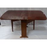 MAHOGANY DROP FLAP DINING TABLE 137cm long (From Spud's Bedsit)