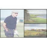SIR SEAN CONNERY playing golf, a photographic print, 24cm x 19cm; Graeme W.