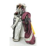 SELECTION OF VARIOUS GOLF CLUBS including Wilson woods, Spalding drivers, Gary Player,