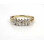 DIAMOND CLUSTER RING the diamonds totalling approximately 0.