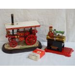 MAMOD FIXED STEAM ENGINE together with a box of solid fuel tablets,