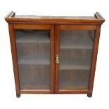 EDWARDIAN STAINED PINE BOOKCASE TOP
