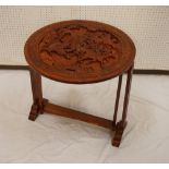 CHINESE TEAK EXPORT OCCASIONAL TABLE