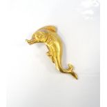 ILIAS LALAOUNIS EIGHTEEN CARAT GOLD BROOCH of stylised fish design, 4.