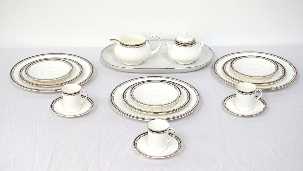 ROYAL DOULTON SARABANDE DINNER, TEA AND COFFEE SERVICE comprising entree, dinner and side plates,
