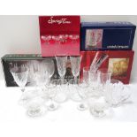 LARGE SELECTION OF BOXED GLASSWARE