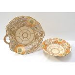 BURSLEY WARE CHARLOTTE RHEAD DISH AND BO