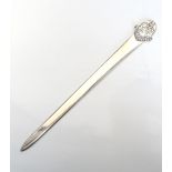 GEORGE VI CORONATION 1937 SILVER LETTER OPENER London 1937, 16.