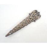 JOHN HART "IONA" SILVER KILT PIN of Celtic design, Glasgow 1962,