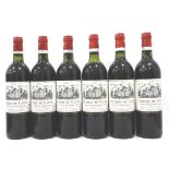 CHATEAU DU CAUZE VINTAGE 1982 Six bottles of Chateau du Cauze Vintage 1982 Saint Emilion Grand Cru.