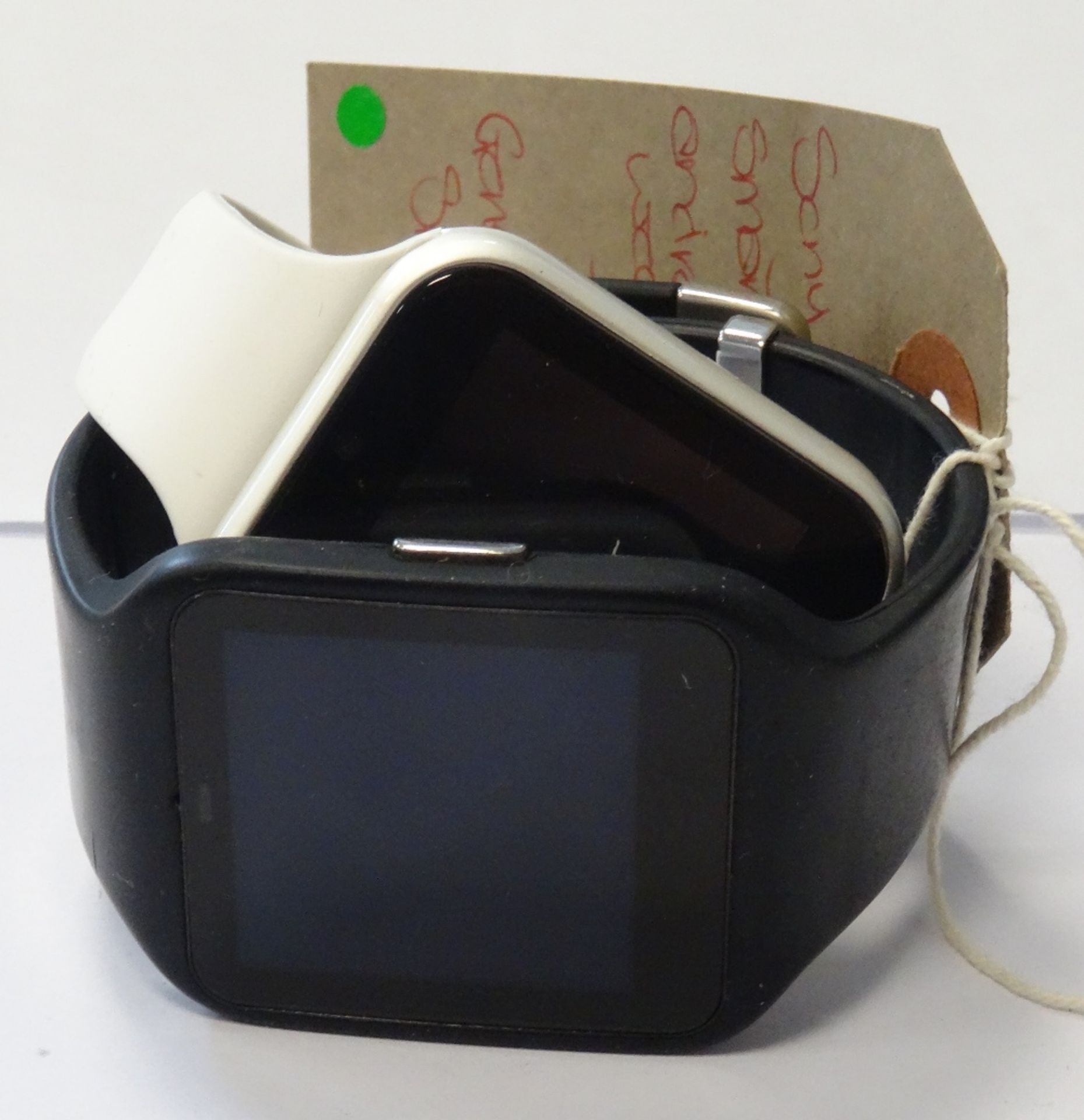 TWO SMARTWATCHES comprising: SONY SMARTWATCH 3 ANDROID WEAR and one UNBRANDED SMARTWATCH.