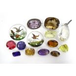 SELECTION OF LOOSE GEMSTONES including amethyst,