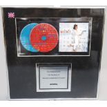 WHITNEY HOUSTON - ARISTA RECORDS a framed compact disc presentation To Commemorate the release of