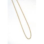 NINE CARAT GOLD FANCY LINK NECK CHAIN approximately 56.5cm long and 6.