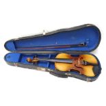 "EXCELSIOR" VIOLIN with 13 1/4" two piece back, made for Boosey & Hawkes Ltd.