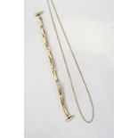 NINE CARAT GOLD NECKCHAIN approximately 45.5cm long and 3.