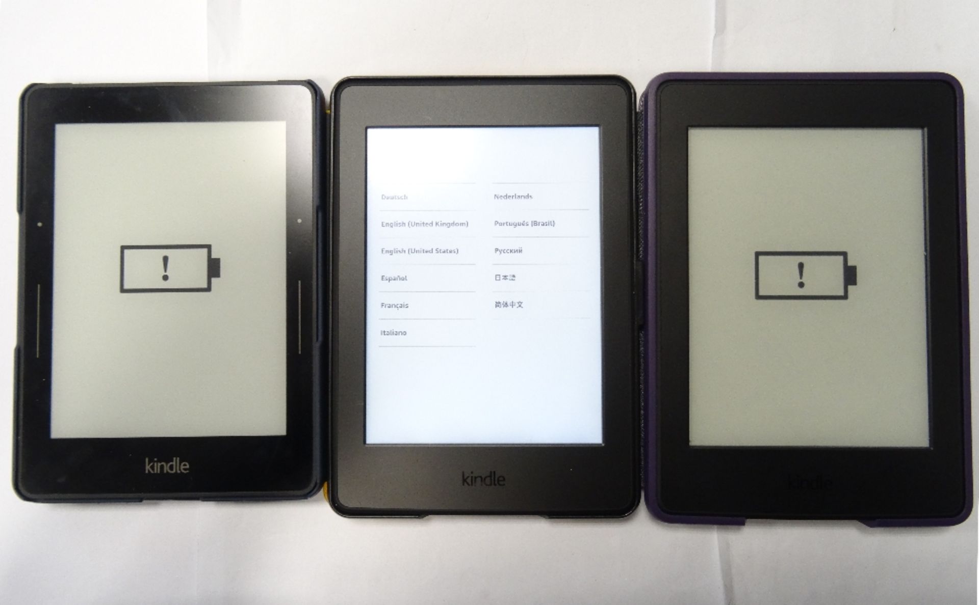 SELECTION OF THREE KINDLE DEVICES