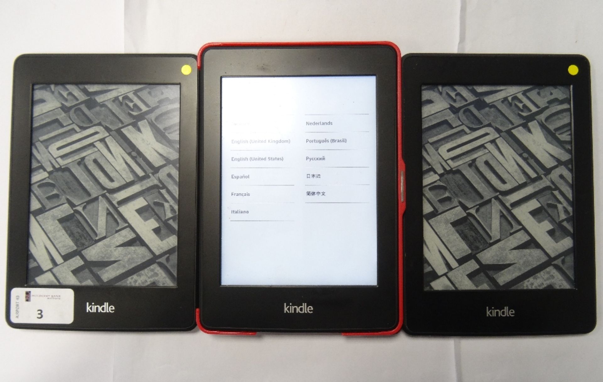 SELECTION OF THREE KINDLE PAPERWHITE 2 (