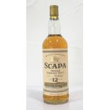 SCAPA 12YO - 1990s A chance to get hold of a Scapa 12 Year Old Single Malt Scotch Whisky bottled in