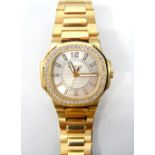 LADY'S PATEK PHILLIPE NAUTILUS WRISTWATCH in eighteen carat rose gold,