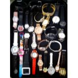 SELECTION OF LADIES AND GENTLEMEN'S WRISTWATCHES including G-Shock, Swiss Army, Fossil, Sekonda,