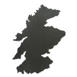 MAP OF SCOTLAND SLATE CHEESE BOARD BY SL