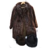 LADIES MUSQUASH THREE QUARTER LENGTH FUR