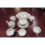 A PART ROYAL ALBERT BONE CHINA TEA SET (CHATSWORTH,