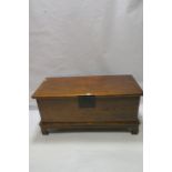 A GEORGIAN STYLE MAHOGANY COFFER CHEST,