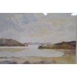 ANN MOTT COUNTRY AND LAKE LANDSCAPES A Pair Each signed lower left Watercolours 28x35cms