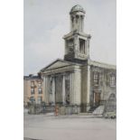 MAURA TAYLOR BUCKLEY St Stephens Church Dublin Signed lower right Signed and titled verso Pen