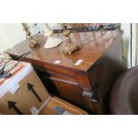 A VICTORIAN MAHOGANY SIDE CABINET,