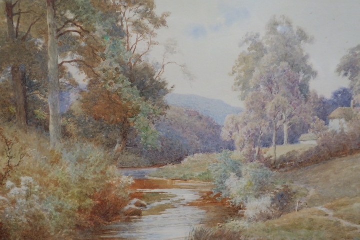 DEAN HAIGH A Brook in Surrey Signed lower left Watercolour 24cms x 33cms